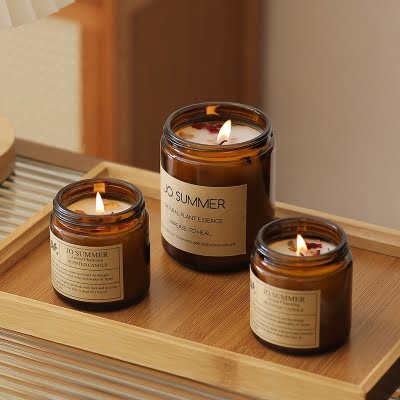 Nến Thơm Xông phòng phong thủy hương Hồng Ngọt